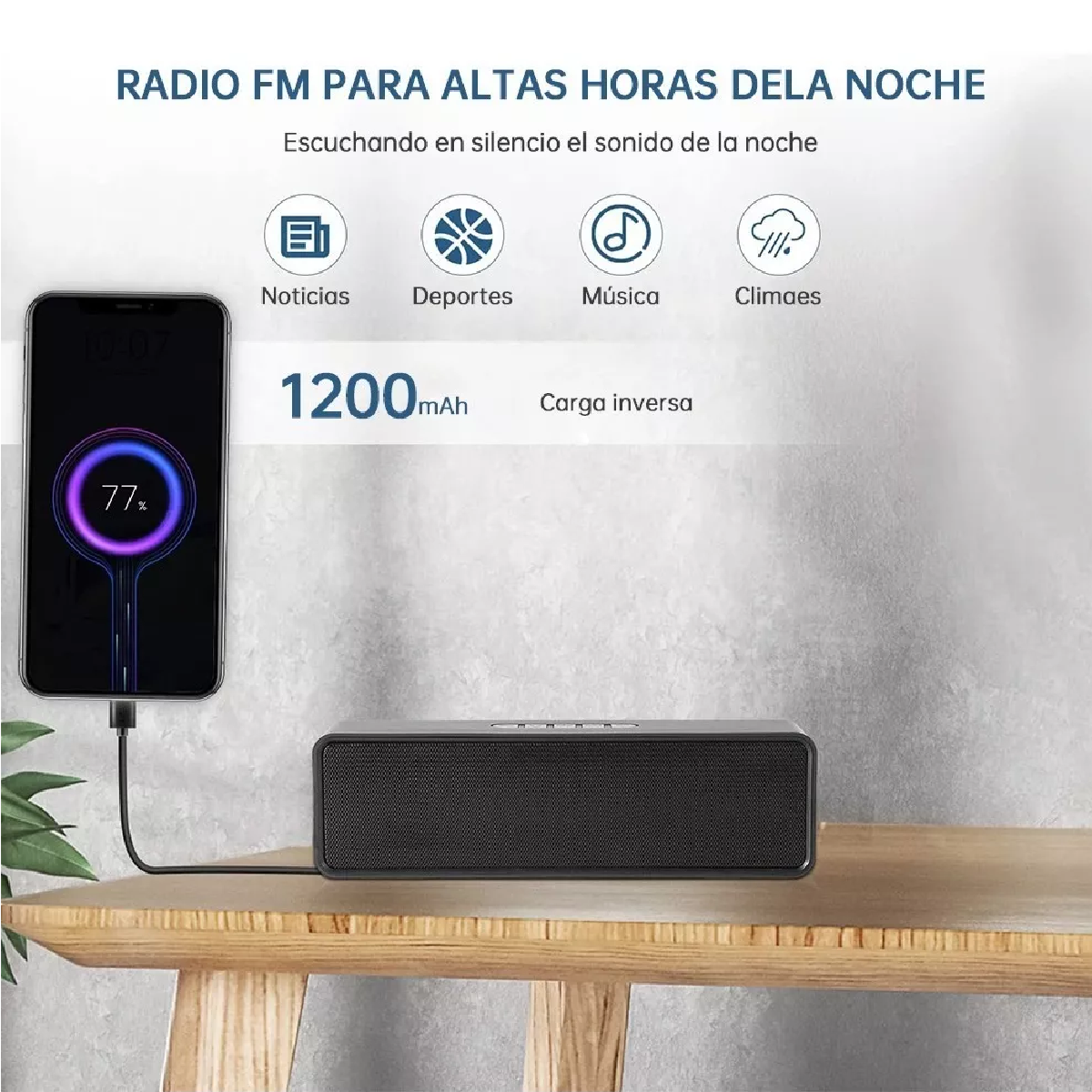 Bocinas De Bluetooth Portatil Mini Bocina Usb Subwoofer