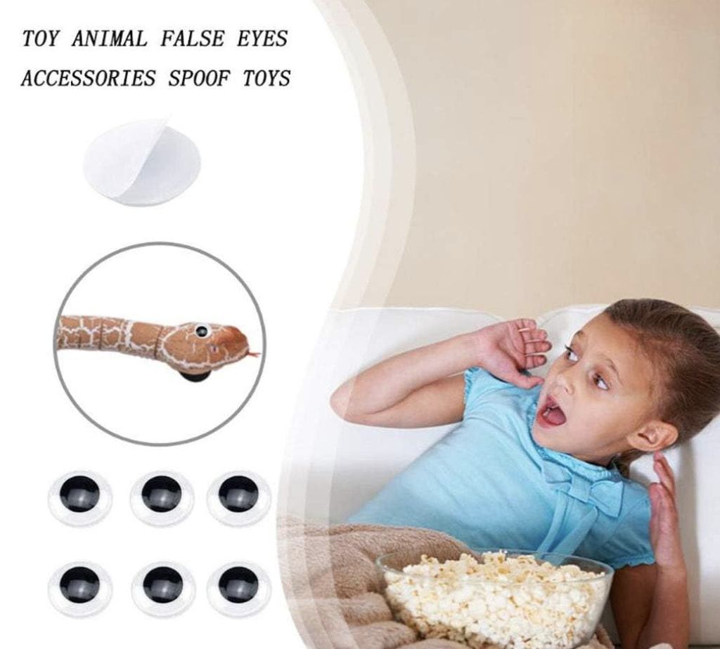 1000 pzas Ojos Móviles Blanco Negro para Manualidades Muñecas, Ojos Saltones Negros con Movimientos 18mm