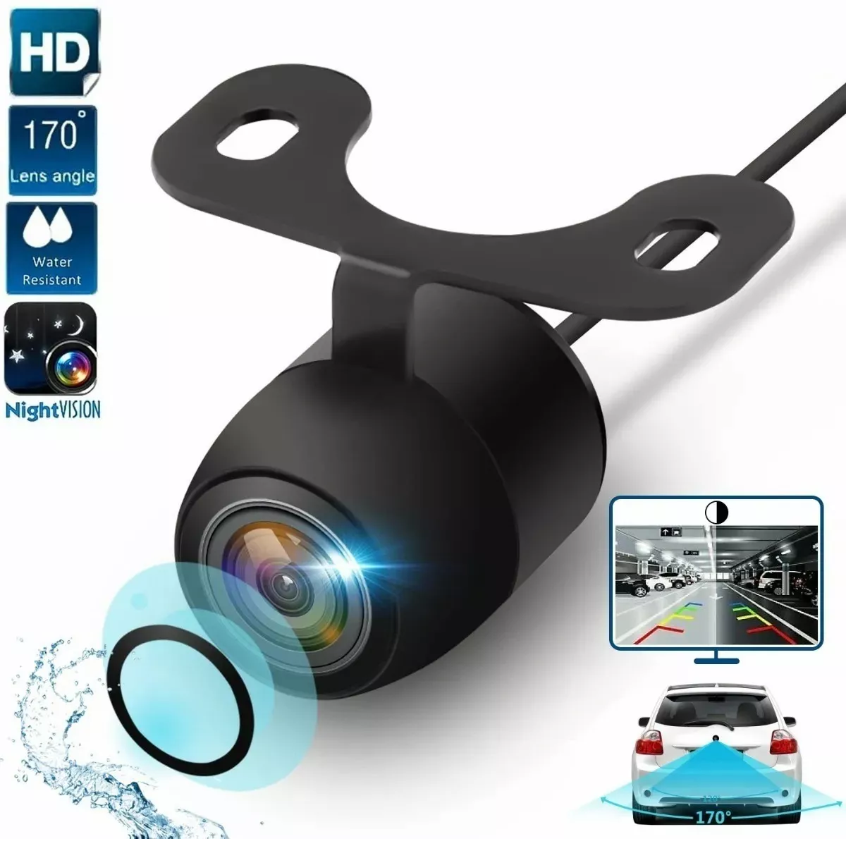 Camara De Reversa Para Coche Con Visión Nocturna Hd