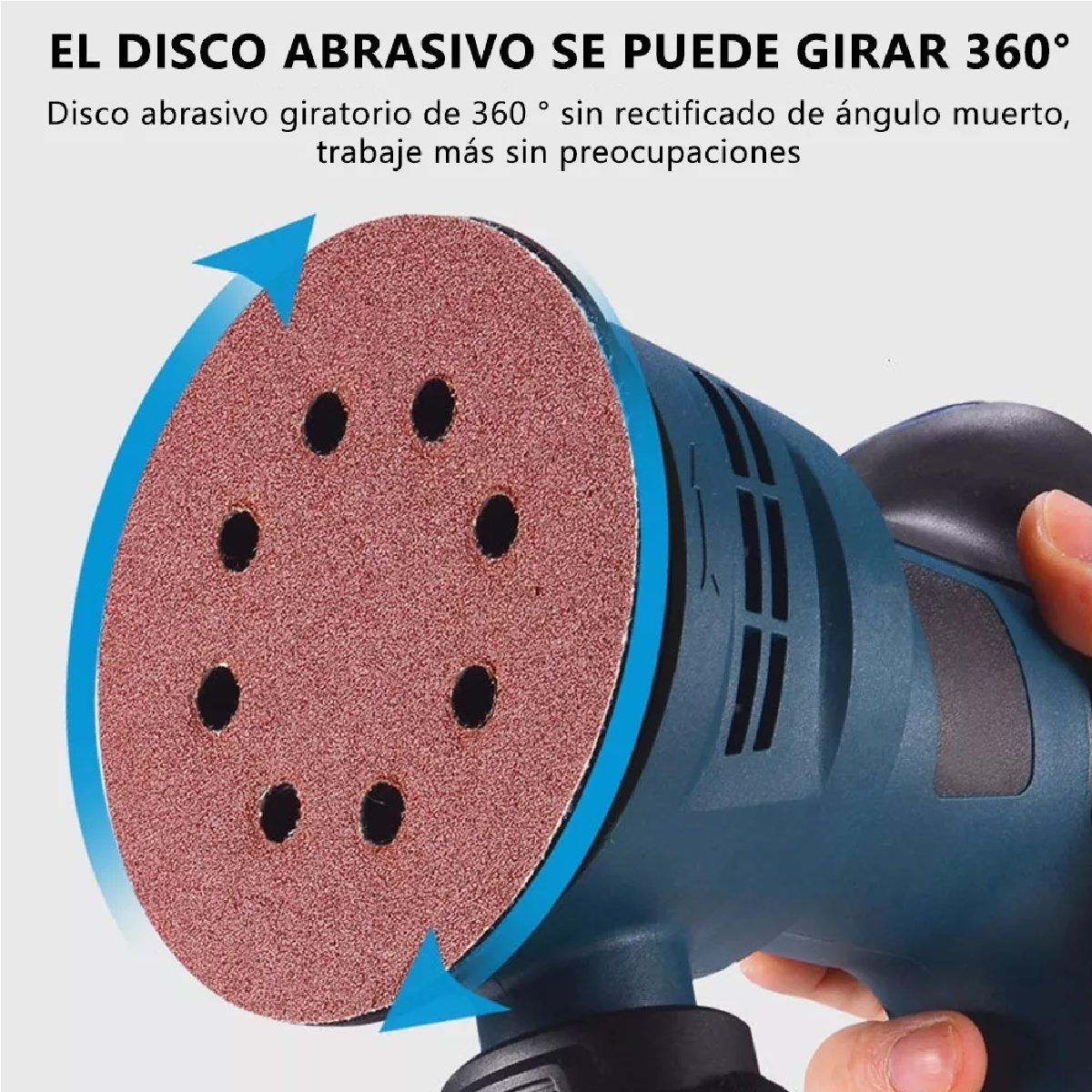 Lijadora Roto Orbital 300w 6 Variaciones De Velocidad 5 Lija