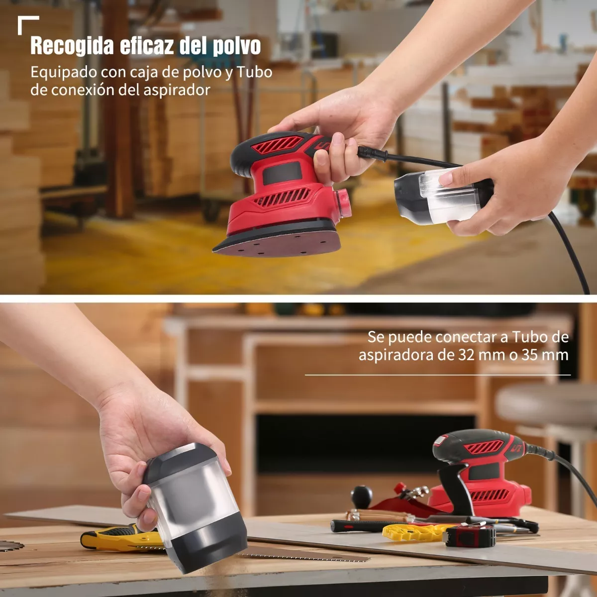 Lijadora Roto Orbital 14000rpm 120v/60hz 20 Papel De Lija