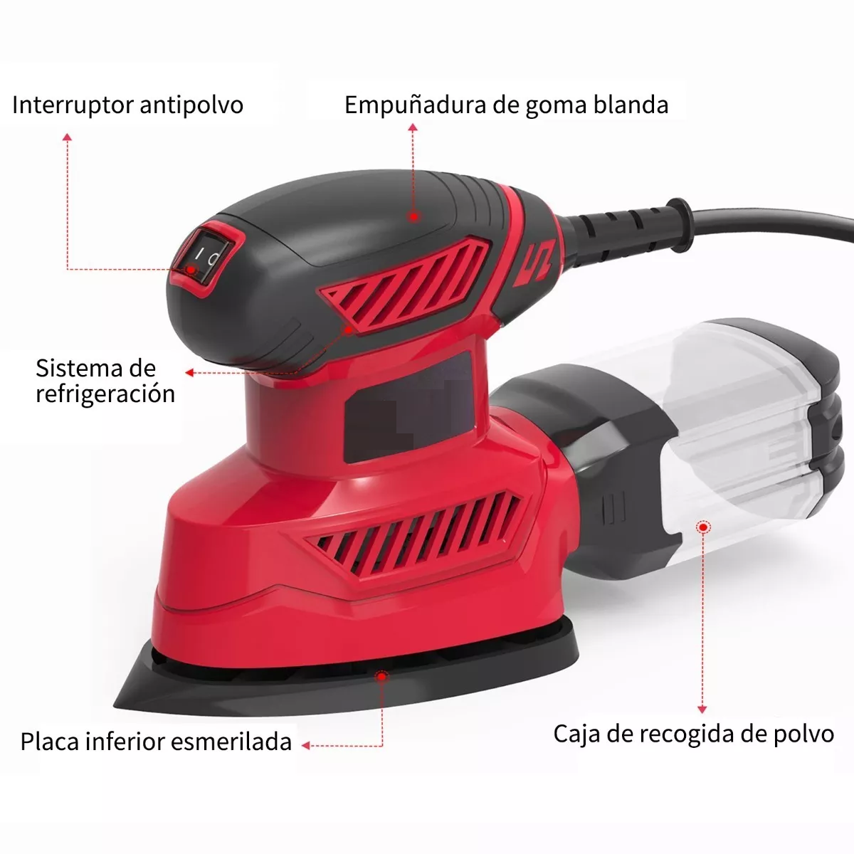 Lijadora Roto Orbital 14000rpm 120v/60hz 20 Papel De Lija