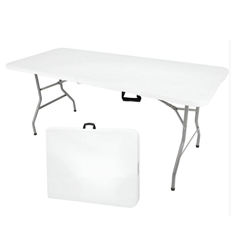 Mesa Plegable De Plástico Portátil De Jardín Tipo Portafolio