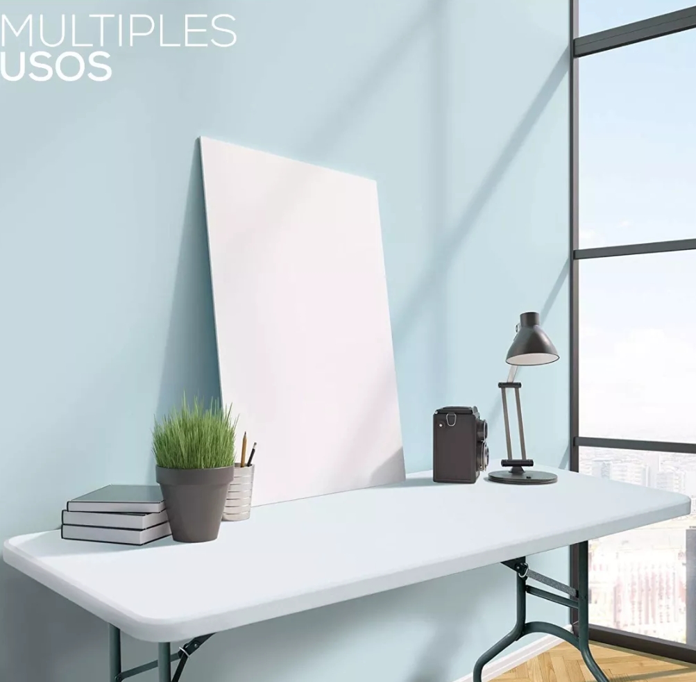 Mesa Plegable De Plástico Portátil De Jardín Tipo Portafolio