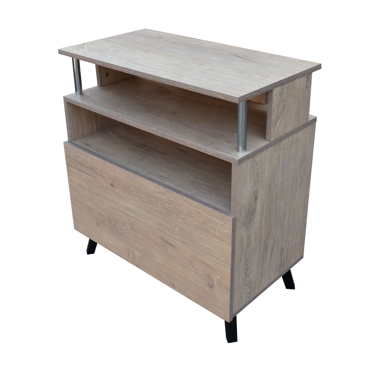 Mueble Organizador Para Cocina Hogare Microondas Bufetera Roble