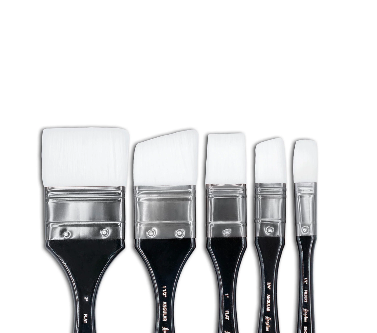 Juego De 5 Pinceles Jumbo Para Acrilico Angelus Brand