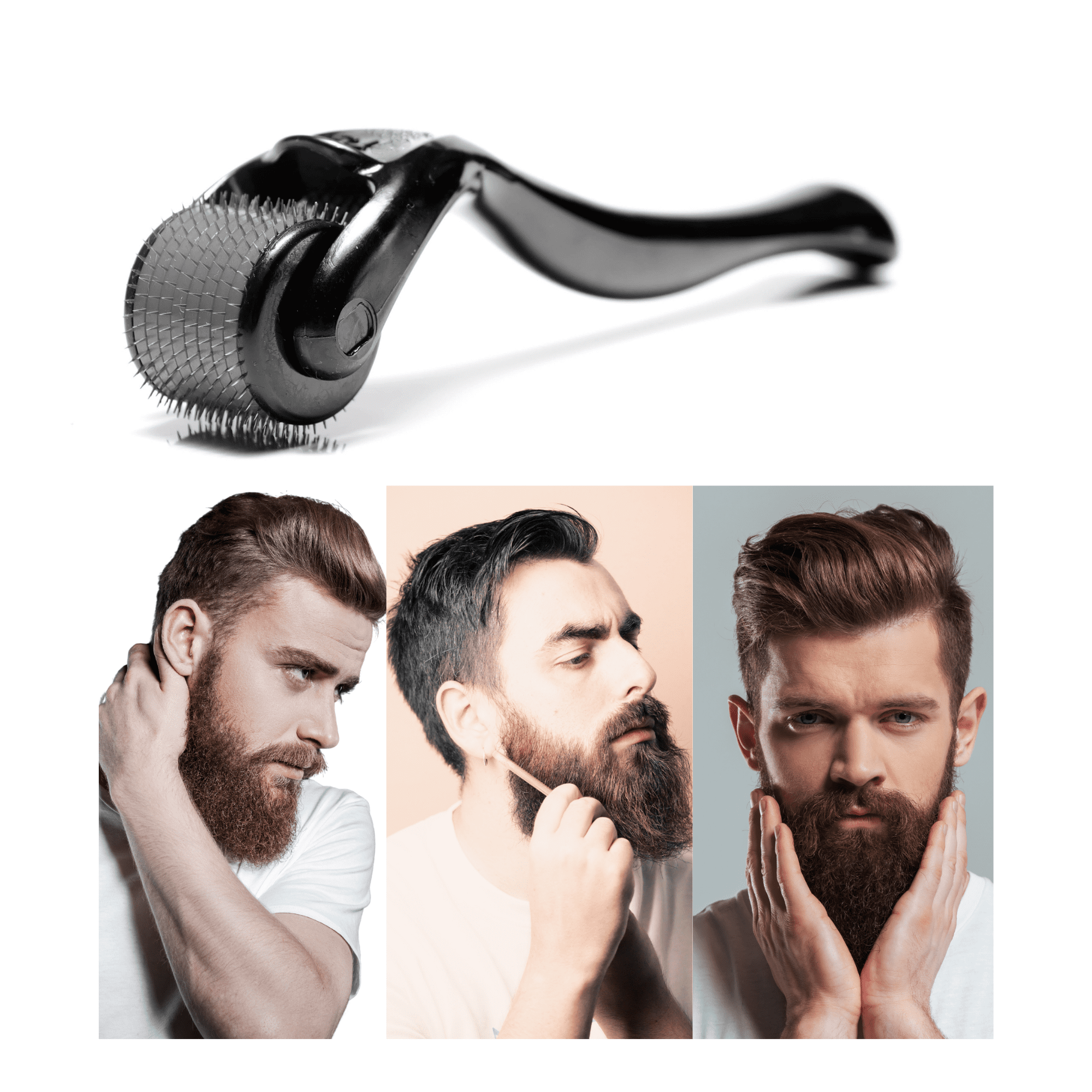 DERMAROLLER RODILLO PARA BARBA DERMAFOL 0.5 MM AGUJA TITANIO.