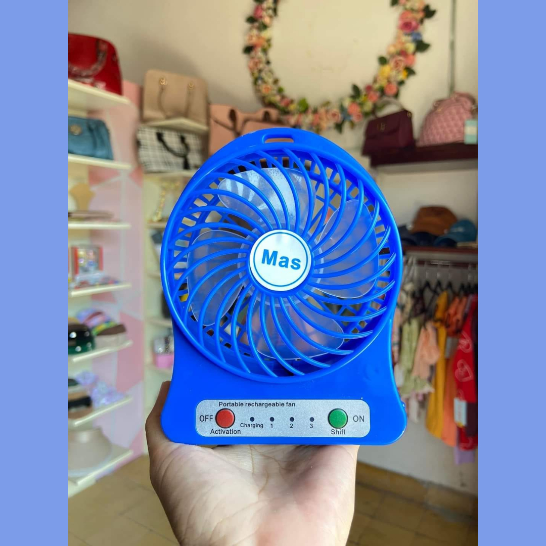 Ventilador Mini Portátil de Escritorio 3 Velocidades
