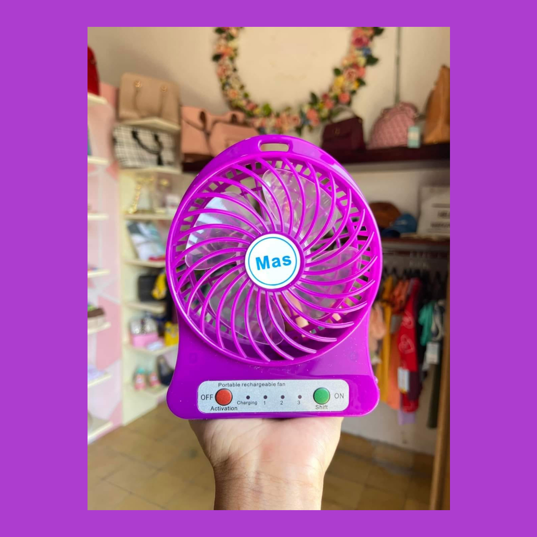 Ventilador Mini Portátil de Escritorio 3 Velocidades
