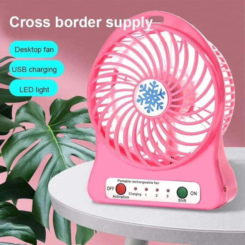 Ventilador Mini Portátil de Escritorio 3 Velocidades