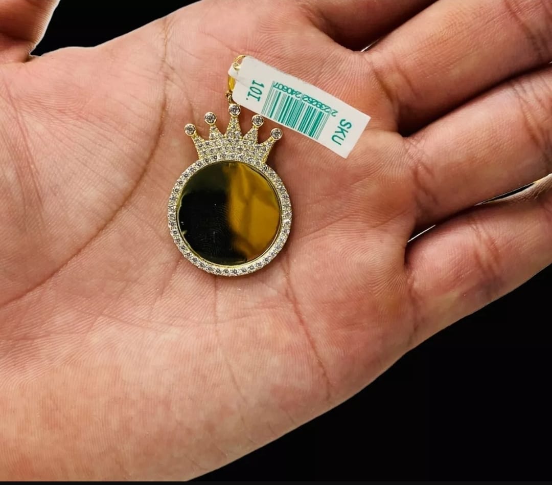 Kit Cadena Con Dije Espejo Princesa Oro 10 K. + Obsequio