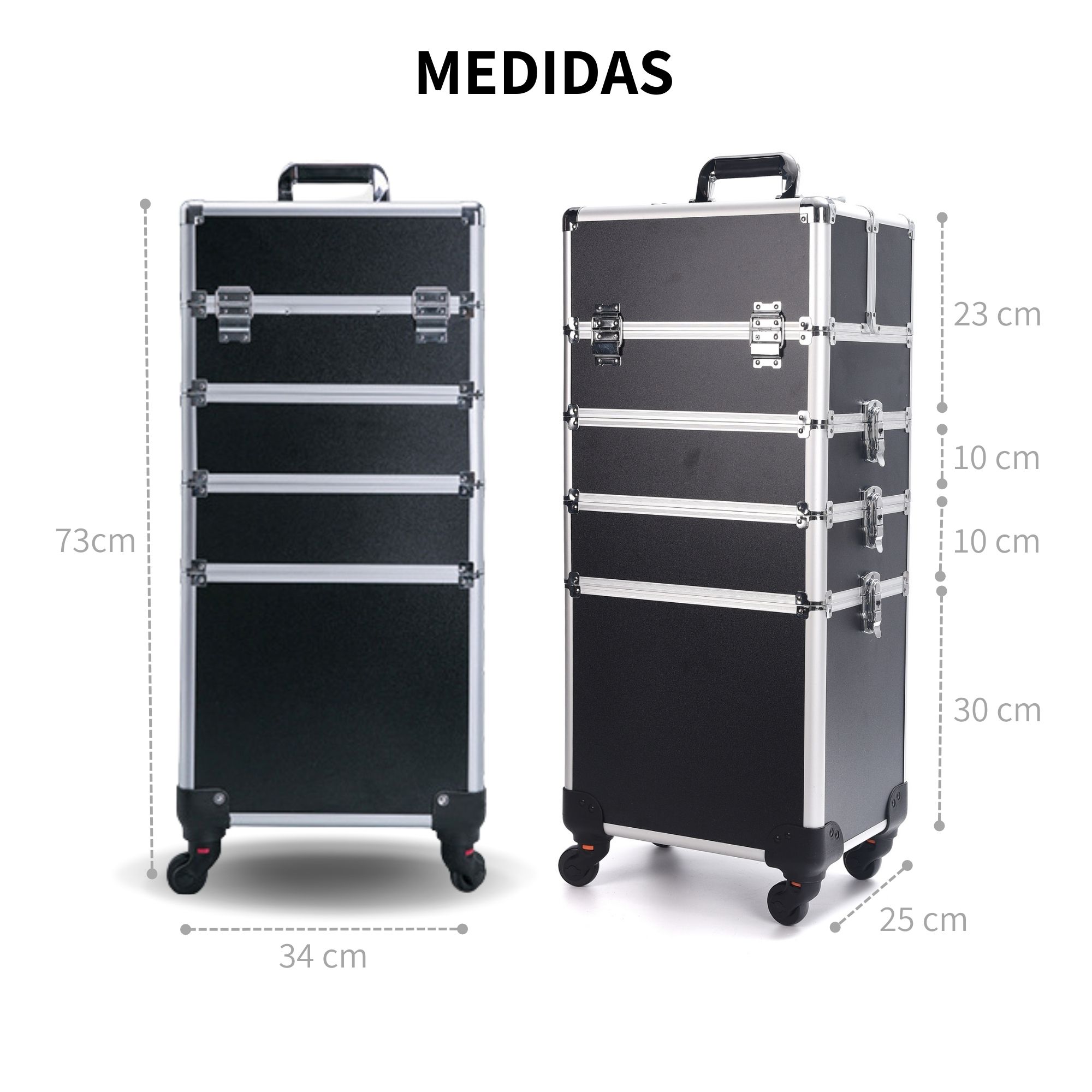 Cosmetiquera Profesional Maletín 4 En 1 Maquillaje Estilista