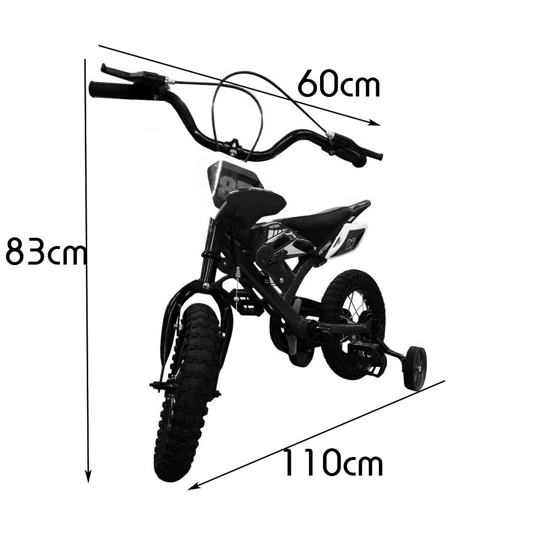 Bicicleta Tipo Motocross R16 AEIOU ABJ125 Rojo