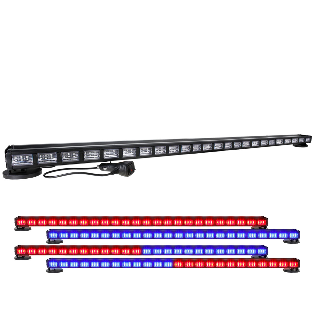 Barra Torreta 432 Led 48 Paneles Doble Vista Codigo Bicolor