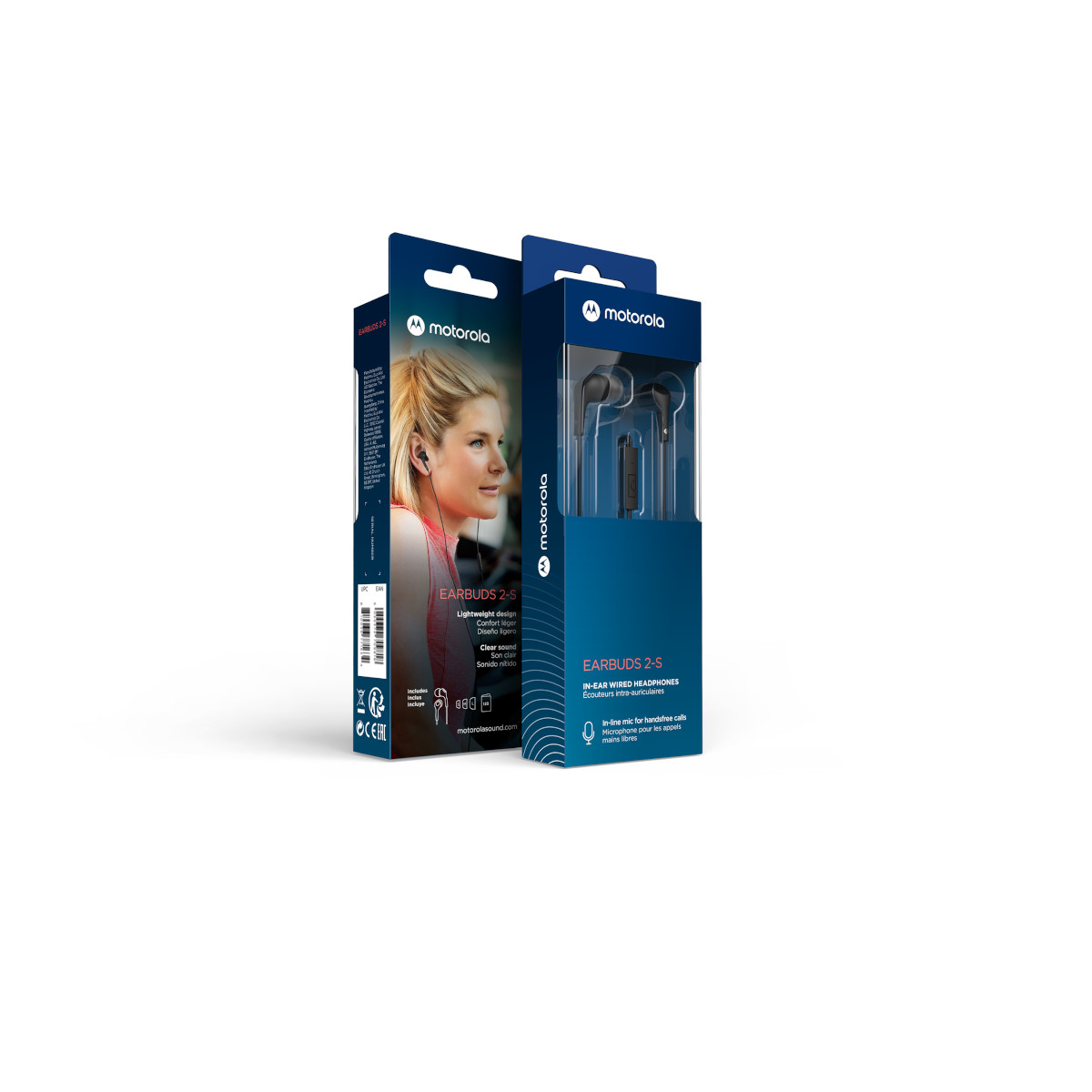 Audífonos Motorola Earbuds 2 In-ear Manos Libres Alámbricos 