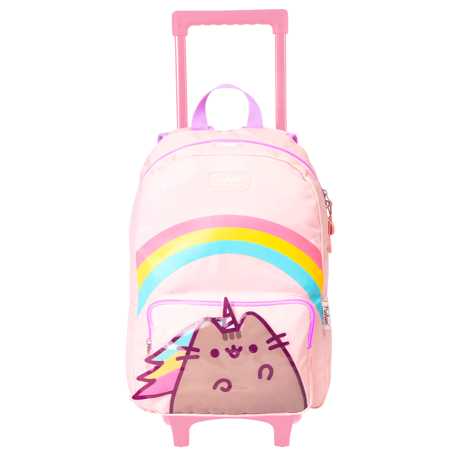 Mochila De Carrito Gato Pusheen The Cat Unicornio Pusheenicornio Con Ruedas Carro Rosa