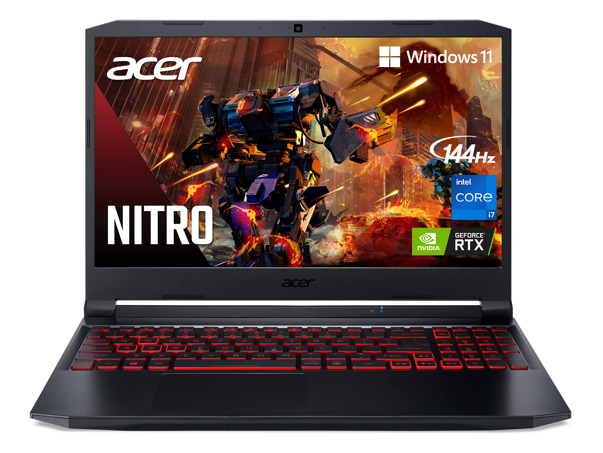 Laptop Gamer Acer Nitro 5 AN515-57-79TD 15.6 Pulgadas Full Hd Led  144 Hz Tarjeta Gráfica Nvidia RTX 3050 Ti, Procesador Intel Core i7-11800H, 8 Gb Ram 512 Gb Ssd, Windows 11 Home