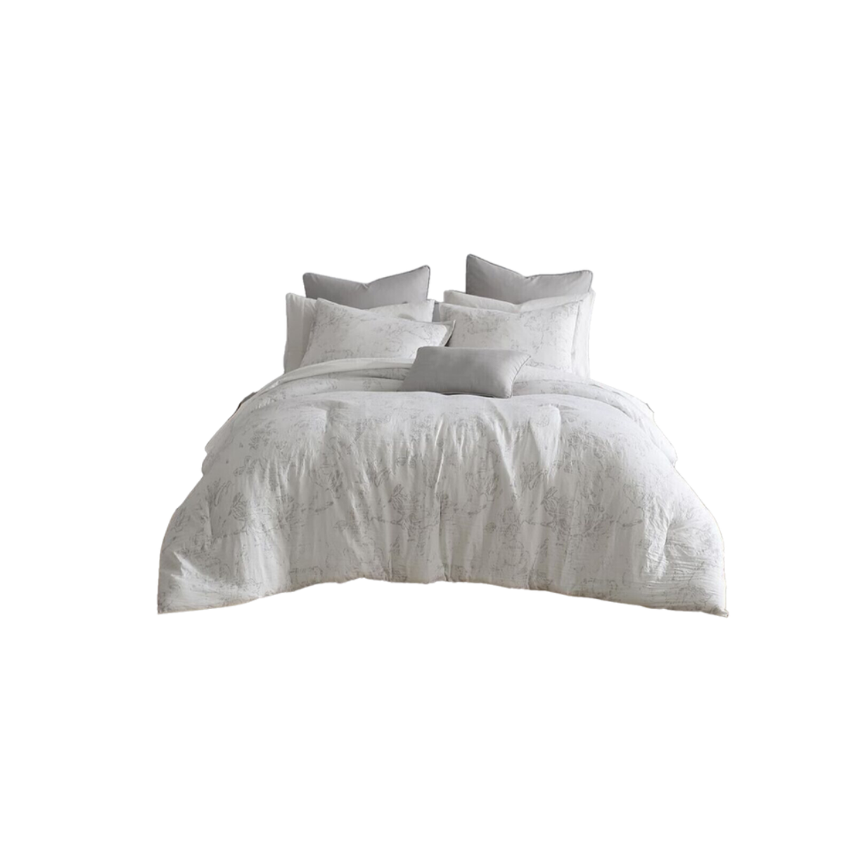 Set Edredon Marmoleado Fresco, Ligero y Suave 10 Pzas 