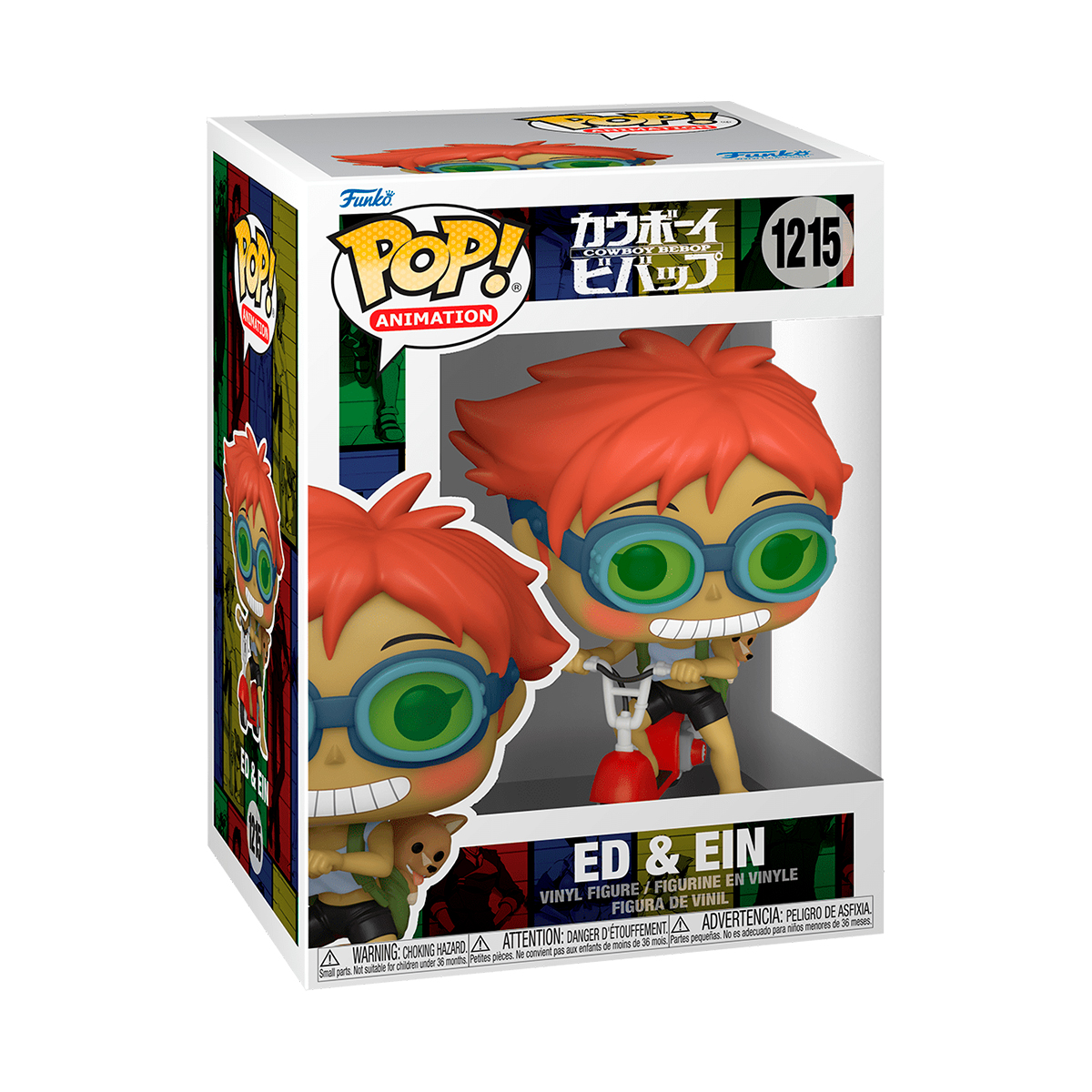 Funko Pop Ed Y Ein En Scooter #1215 Cowboy Bebop Anime Manga Figura Original