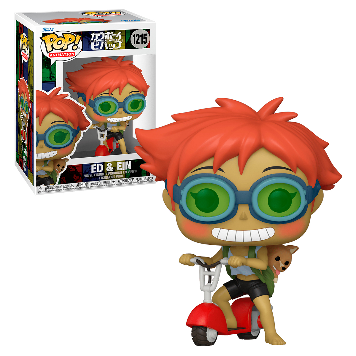 Funko Pop Ed Y Ein En Scooter #1215 Cowboy Bebop Anime Manga Figura Original