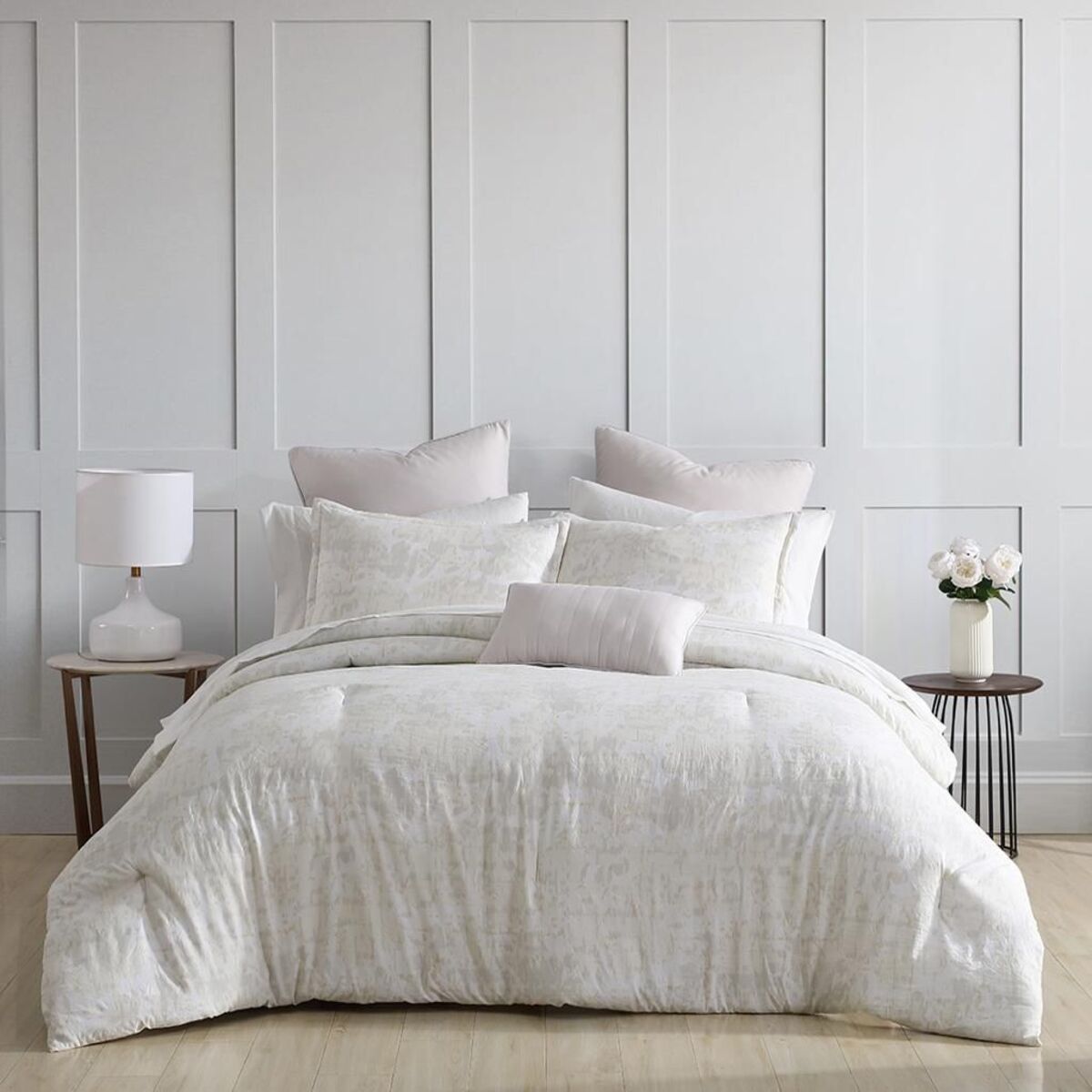 Set Edredon Marmoleado Fresco, Ligero y Suave 10 Pzas 