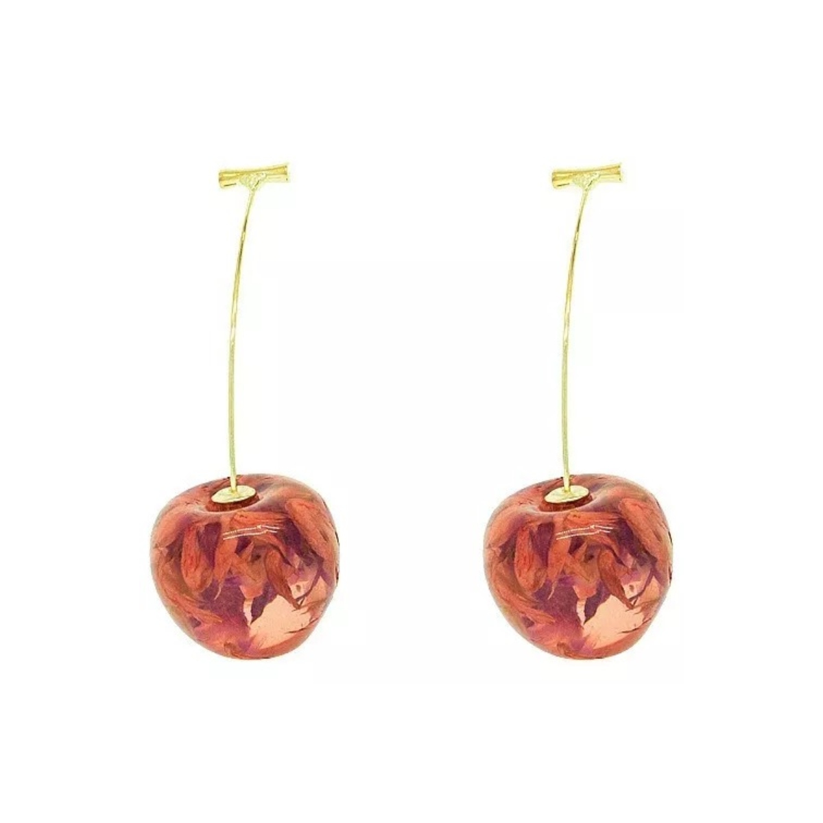 Aretes Colgantes en Forma De Cereza Roja En 3d, Aretes lindos