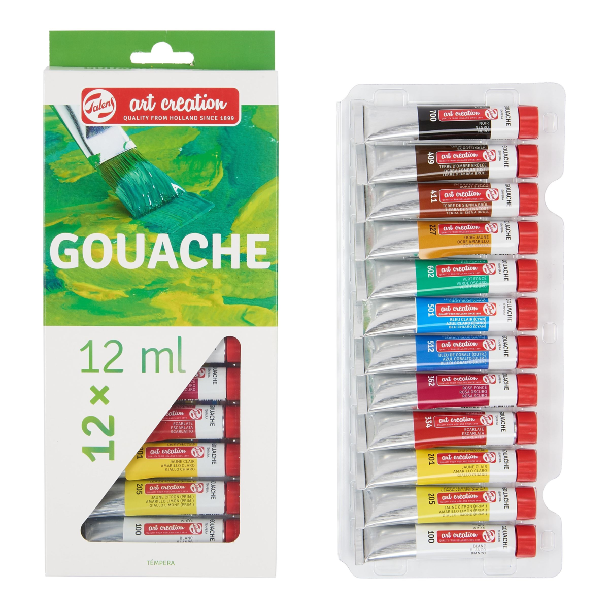 Set De Pinturas Gouache Art Creation 12 Colores 12ml C/u