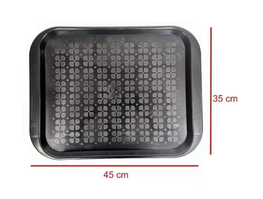 Charolas Restauranteras de Plástico 45x35cm Bandeja 10 Piezas