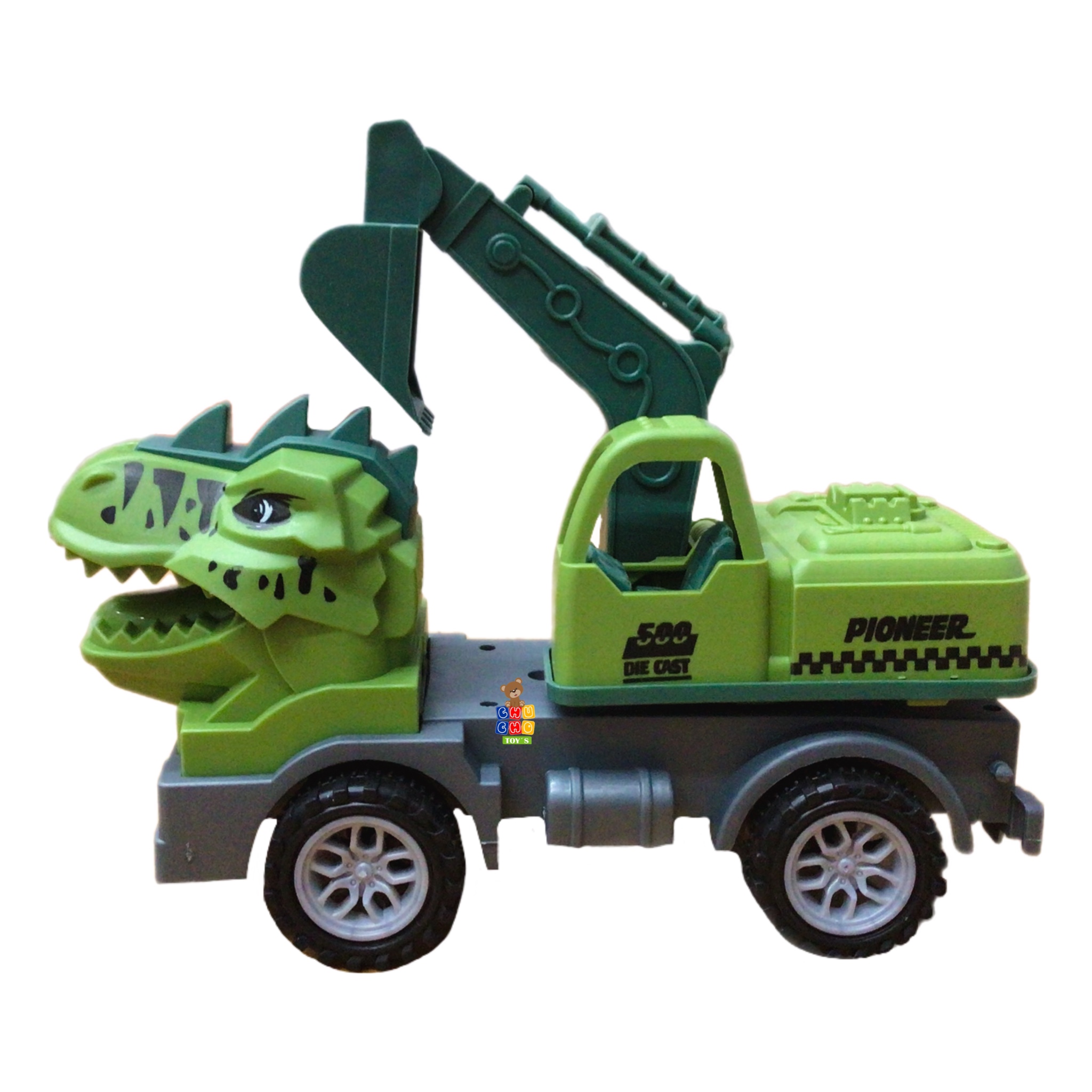 3 Carros Dinosaurio Camión Carga Construcción Juguetes