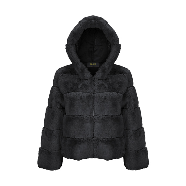 Chamarra  para dama Modelo Lidia Corta von peluche forrado de la parte de adentro 