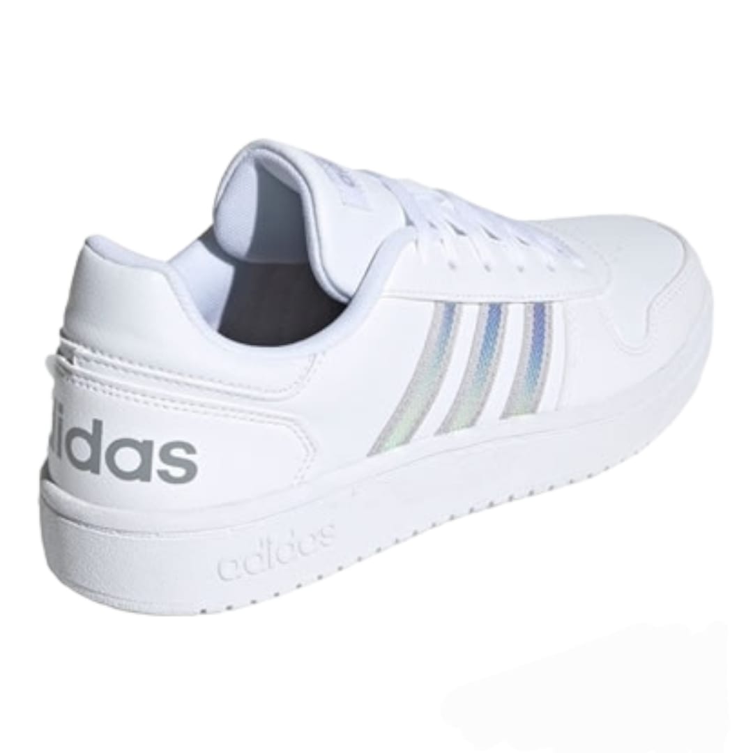 Tenis Adidas Hoops 2.0 Blanco Mujer FW3535