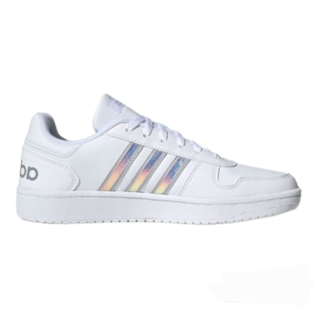 Tenis Adidas Hoops 2.0 Blanco Mujer FW3535