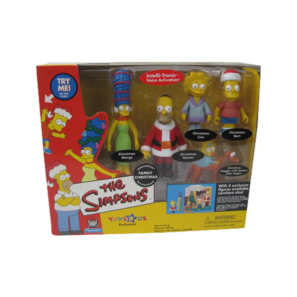 The Simpsons Family Christmas  Toys-R-Us Exclusive Playmates playset