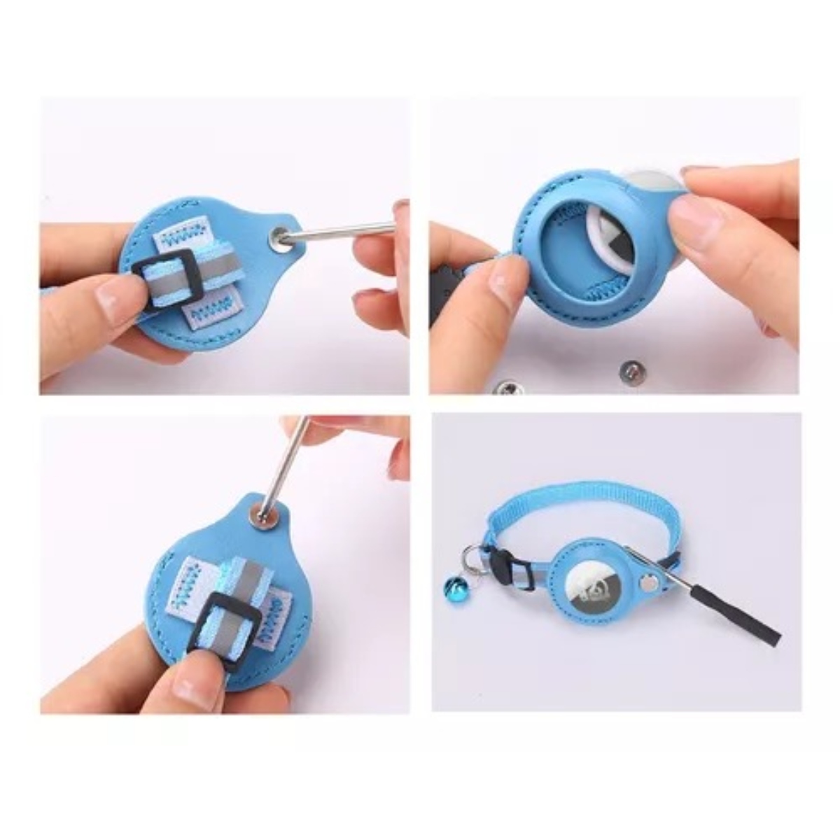 Kit De Rastreador Con Collar Para Gato Y Perro 