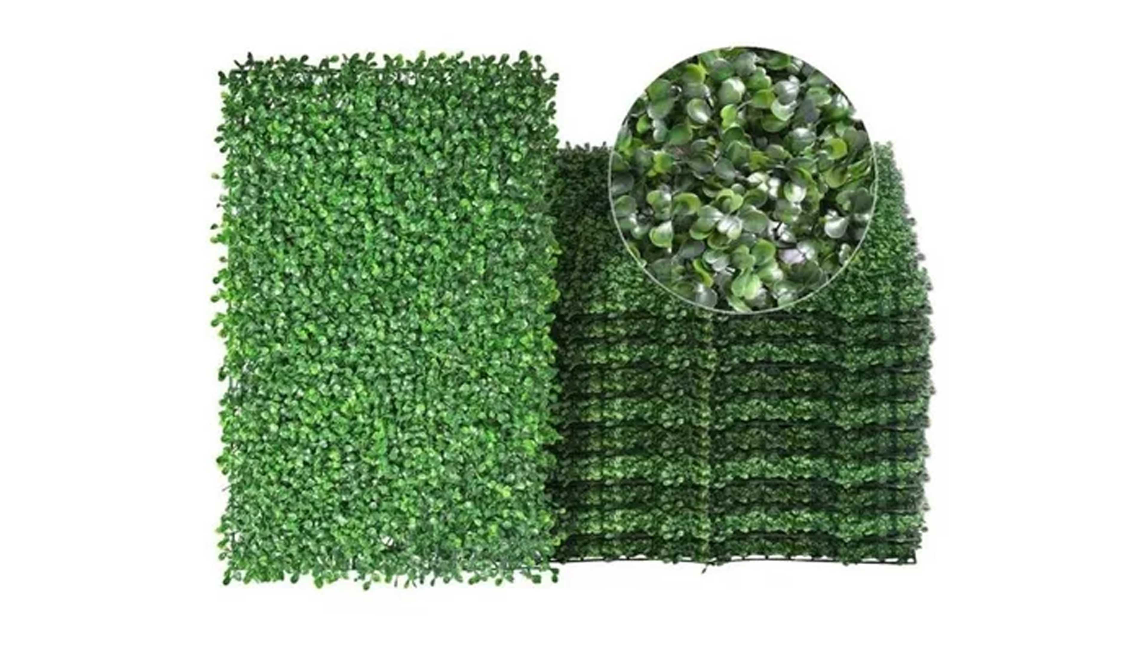 20pzs Follaje Artificial Sintetico Para Muro Verde 60x40cm!! 