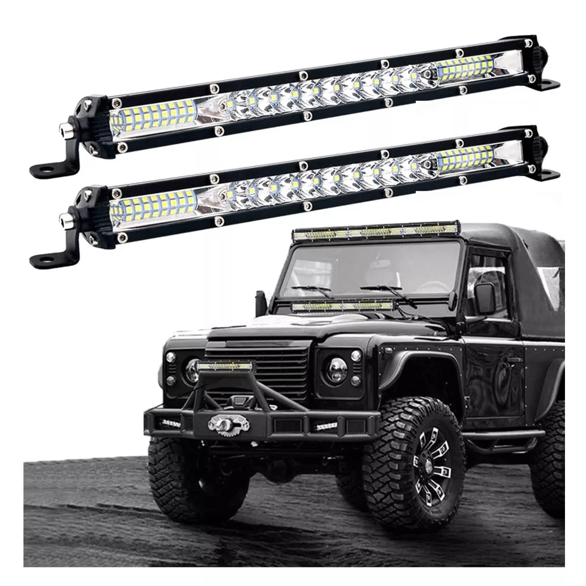 2 Barra De Luz Led 10 Pulgadas 26 Led 78w Jeep 4x4 Universal.