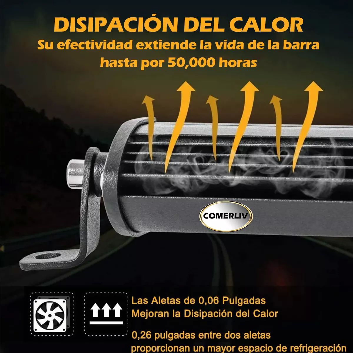 2 Barra De Luz Led 10 Pulgadas 26 Led 78w Jeep 4x4 Universal.