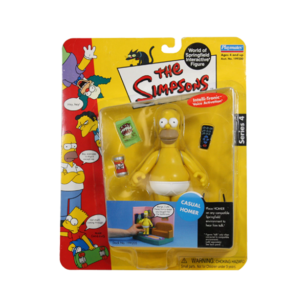 Playmates The Simpsons Casual Homer World Of Springfield