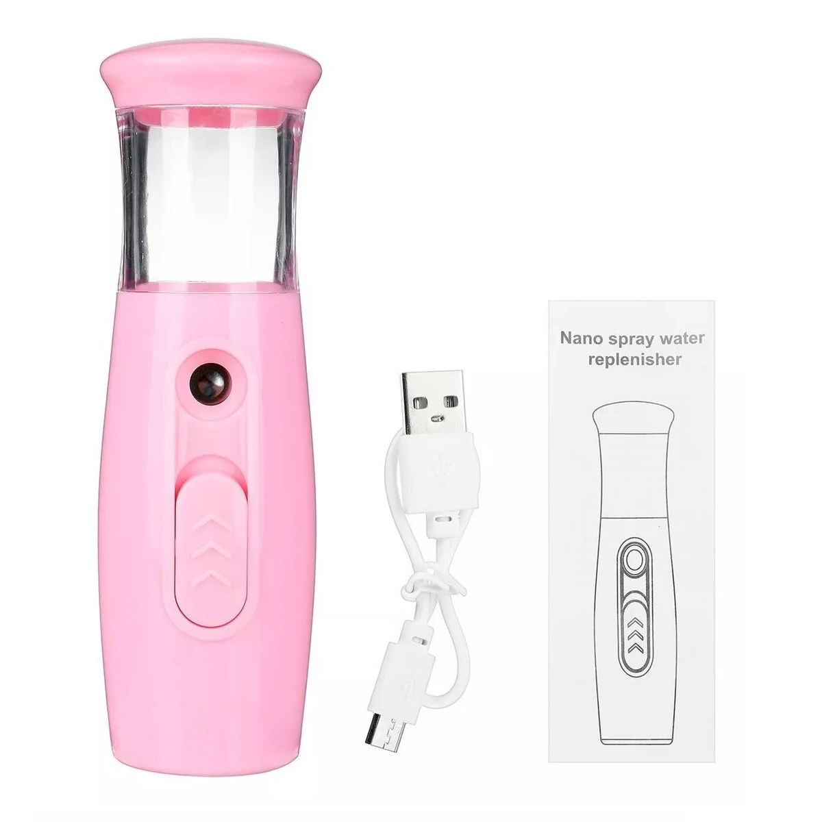 Desinfectante Spray Sanitizante Nano Difusor Usb Automático Rosa