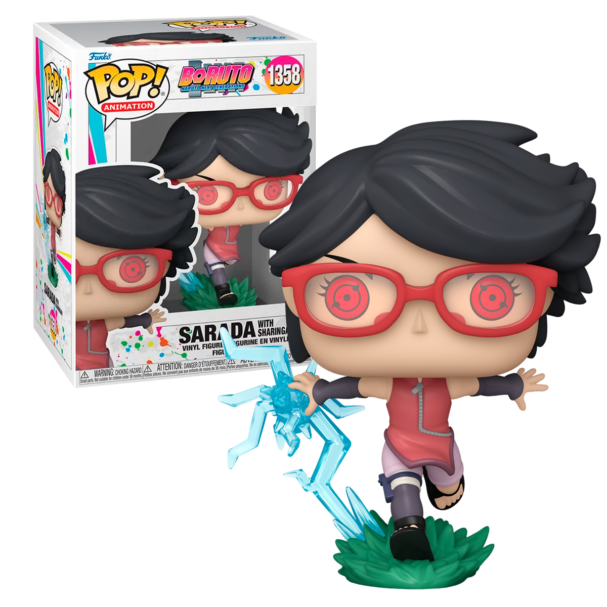 Funko Pop Sarada Con Sharingan #1358 Boruto Naruto Next Generations Original