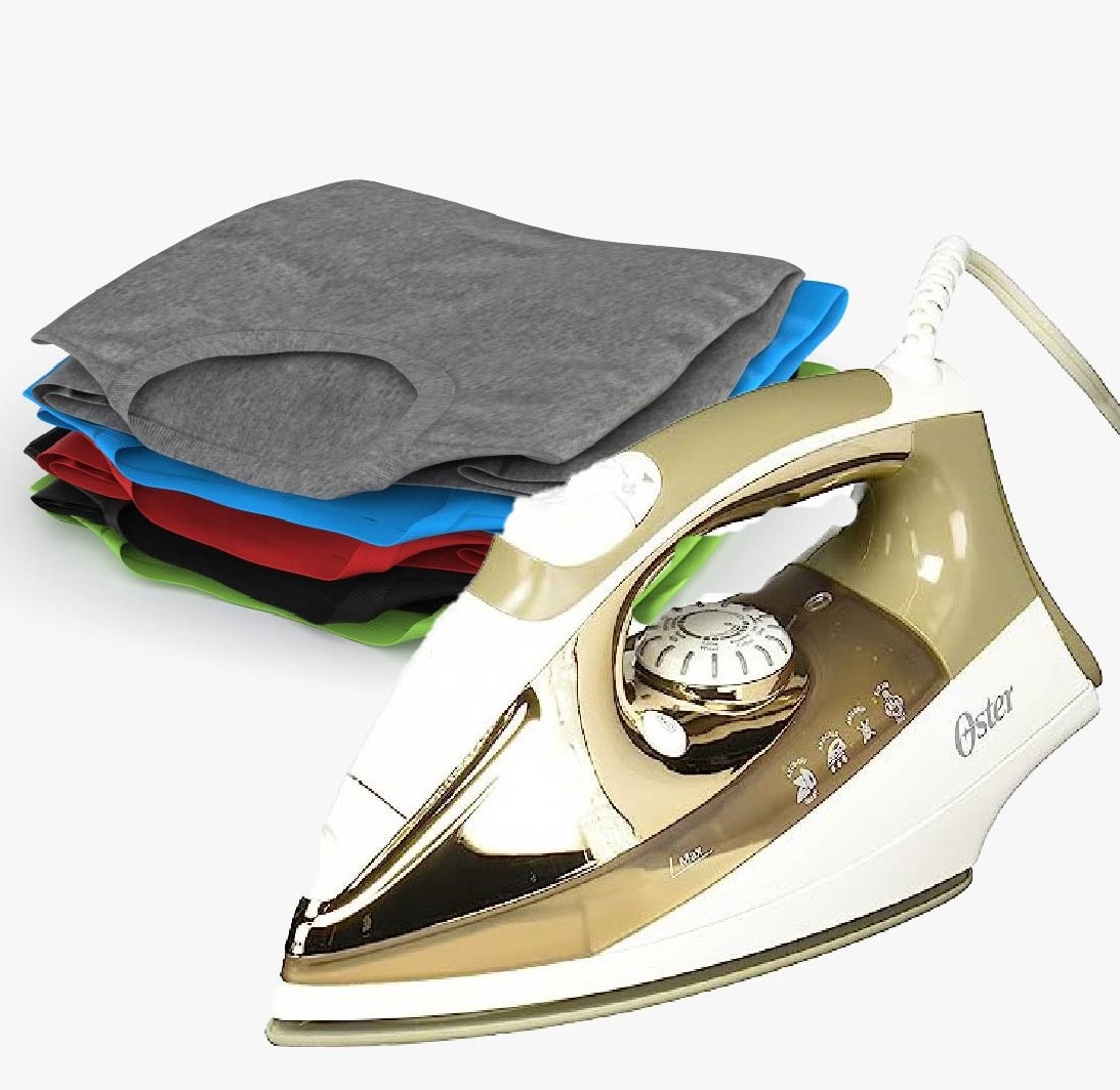PLANCHA DE VAPOR SUELA CERAMICA DORADA/BLANCO OSTER