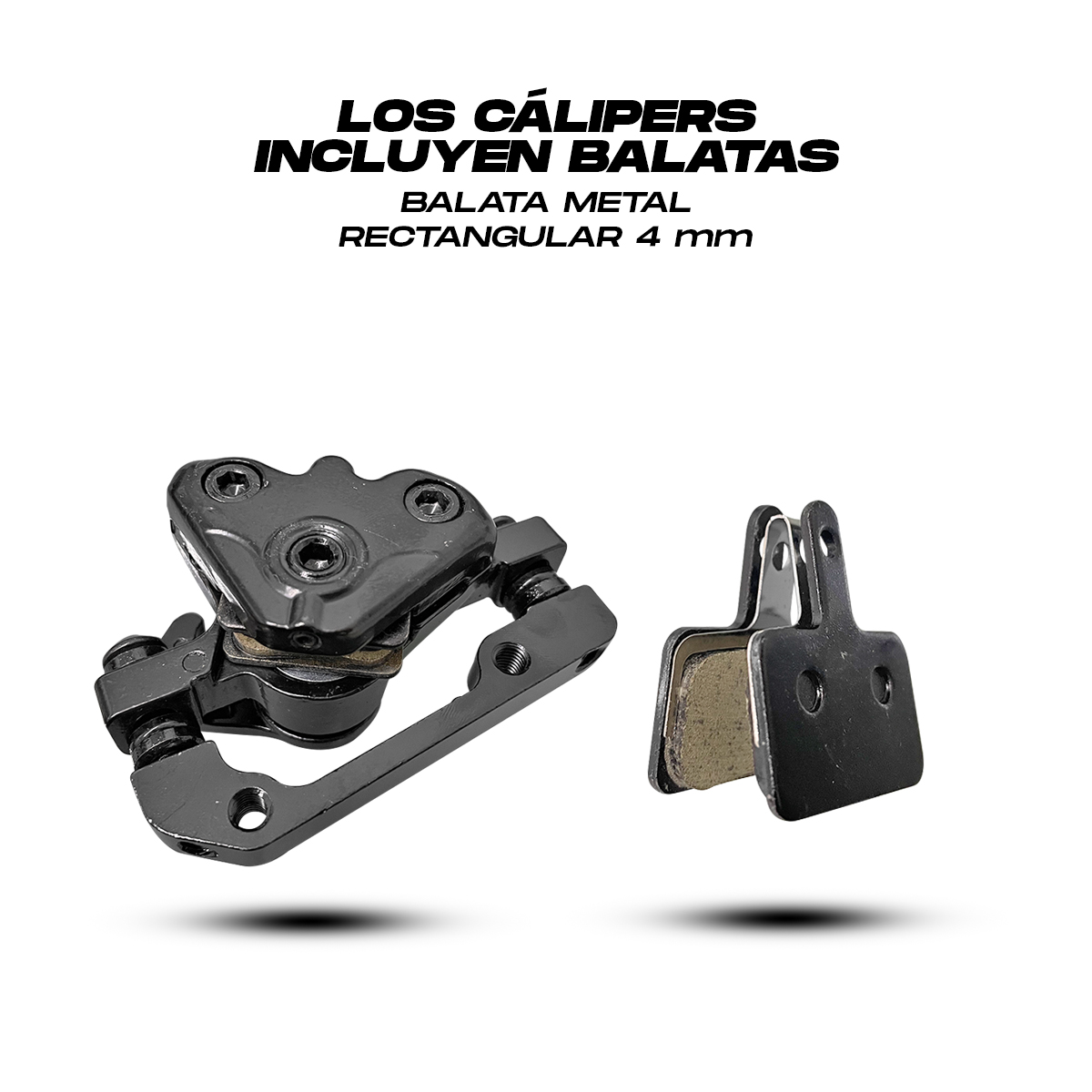 Freno de Disco Mecánico Rotores y Calipers Bicicleta Acero D160/t160