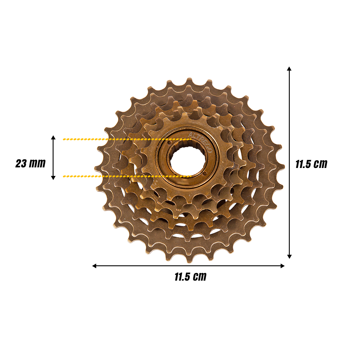 Sprocket Bicicleta Rueda Libre Estrella 7 Pasos Velocidades