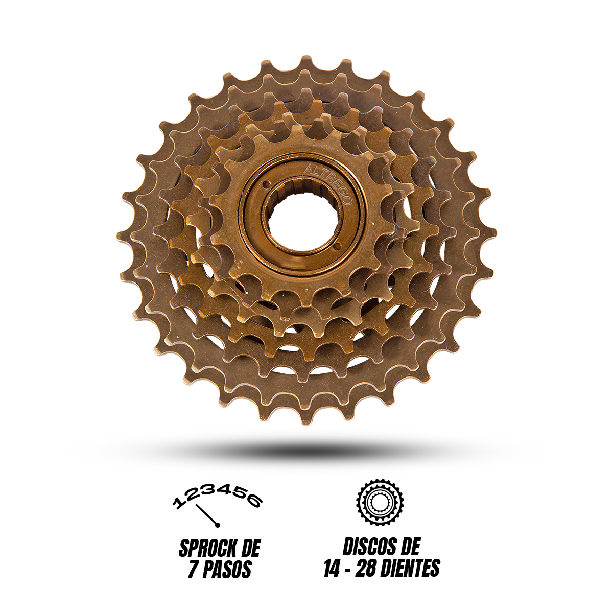 Sprocket Bicicleta Rueda Libre Estrella 7 Pasos Velocidades
