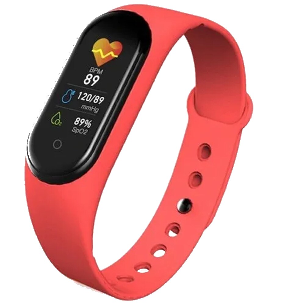 Reloj inteligente Smart Watch M5 Smartband Pulsera Deportivo Fitness Rojo
