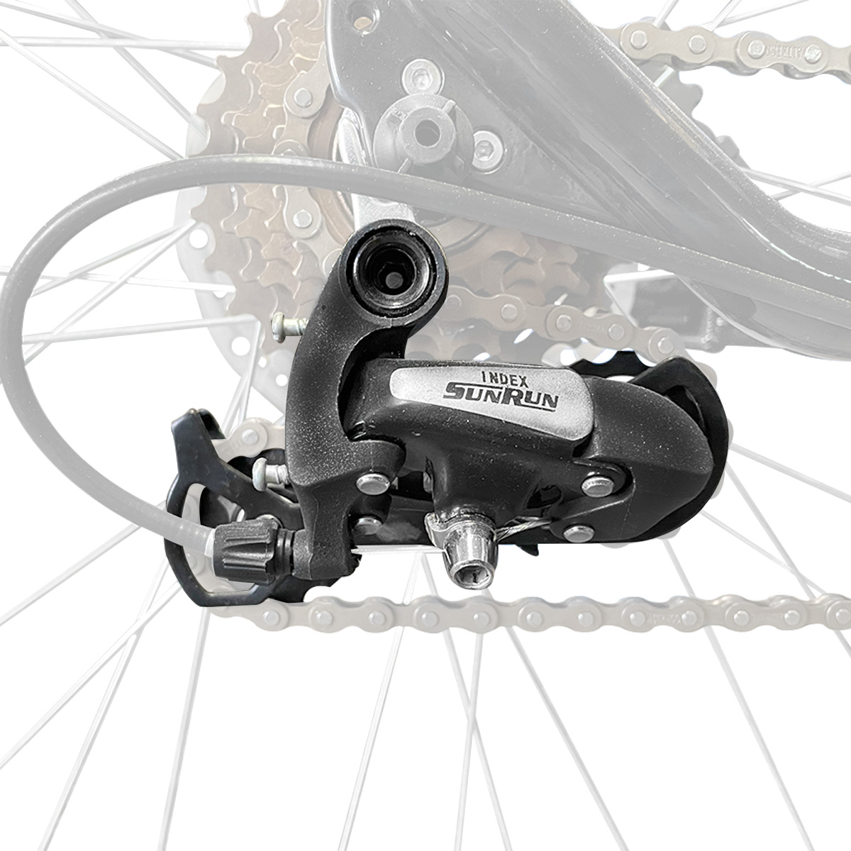 Cambio Trasero  Desviador Bicicleta Largo Con Pata Sunrun