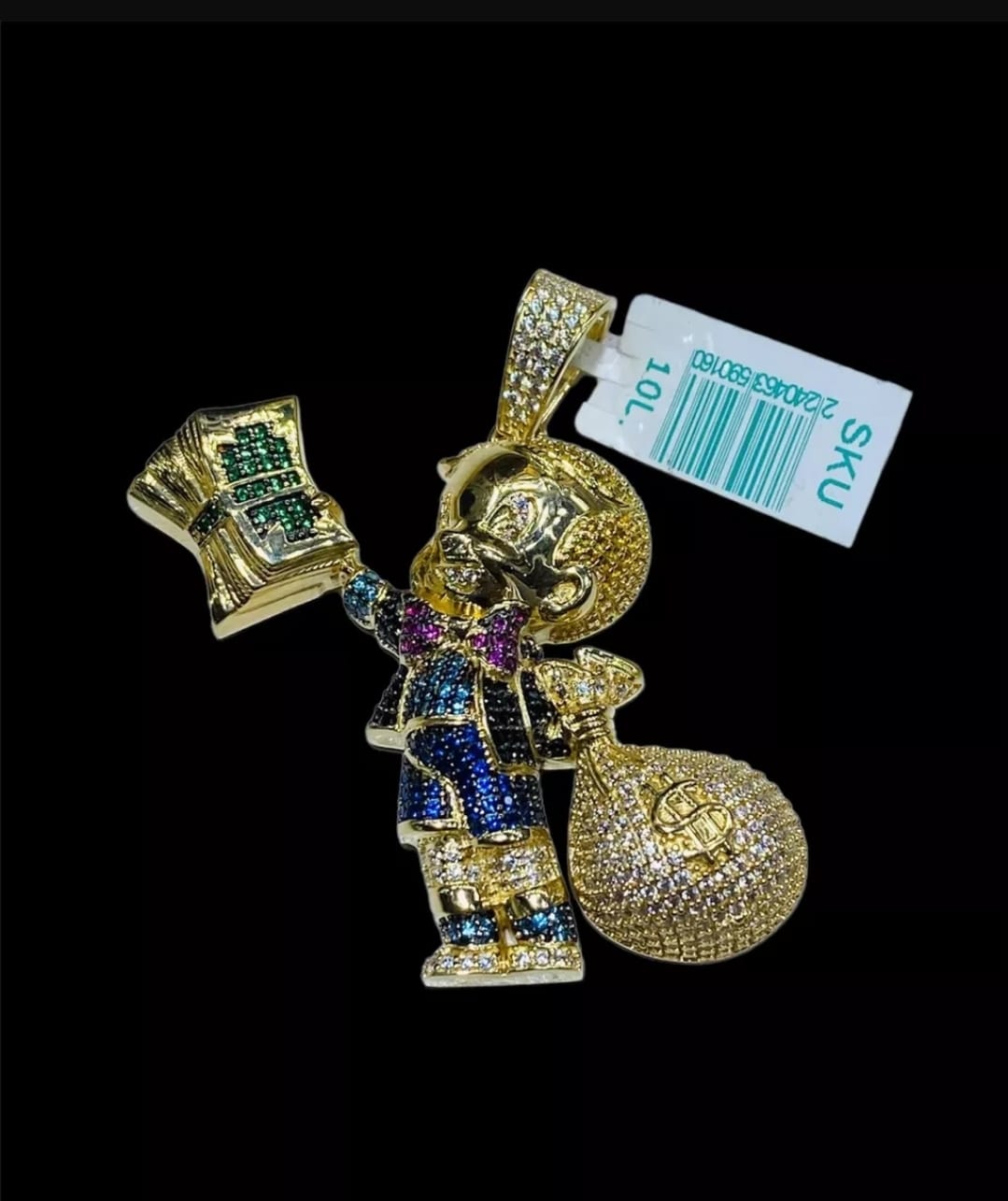 Kit Cadena Torzal Con Dije Ricky Ricon Oro 10 K + Obsequio