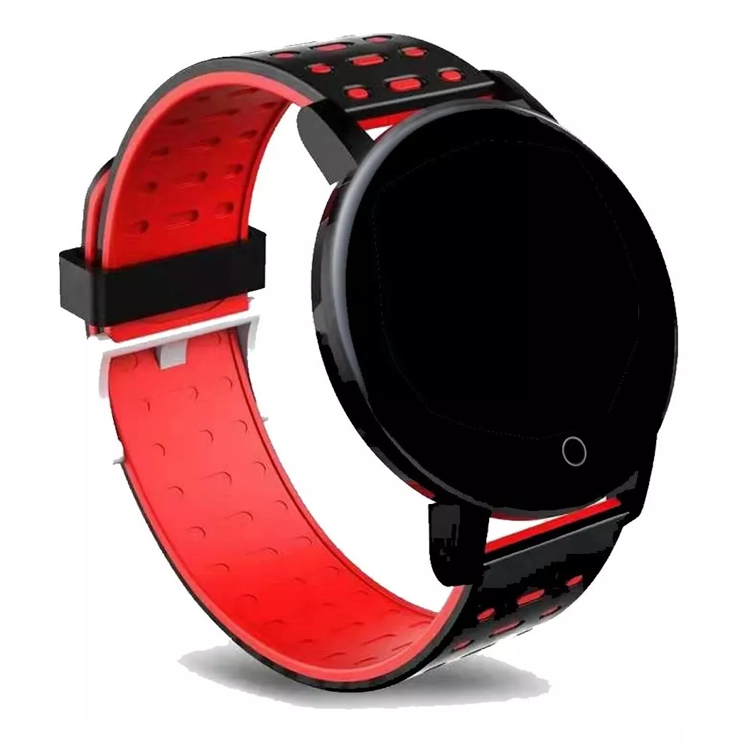 Reloj Inteligente Smartwatch 119 Plus Contra Agua Oxímetro Rojo