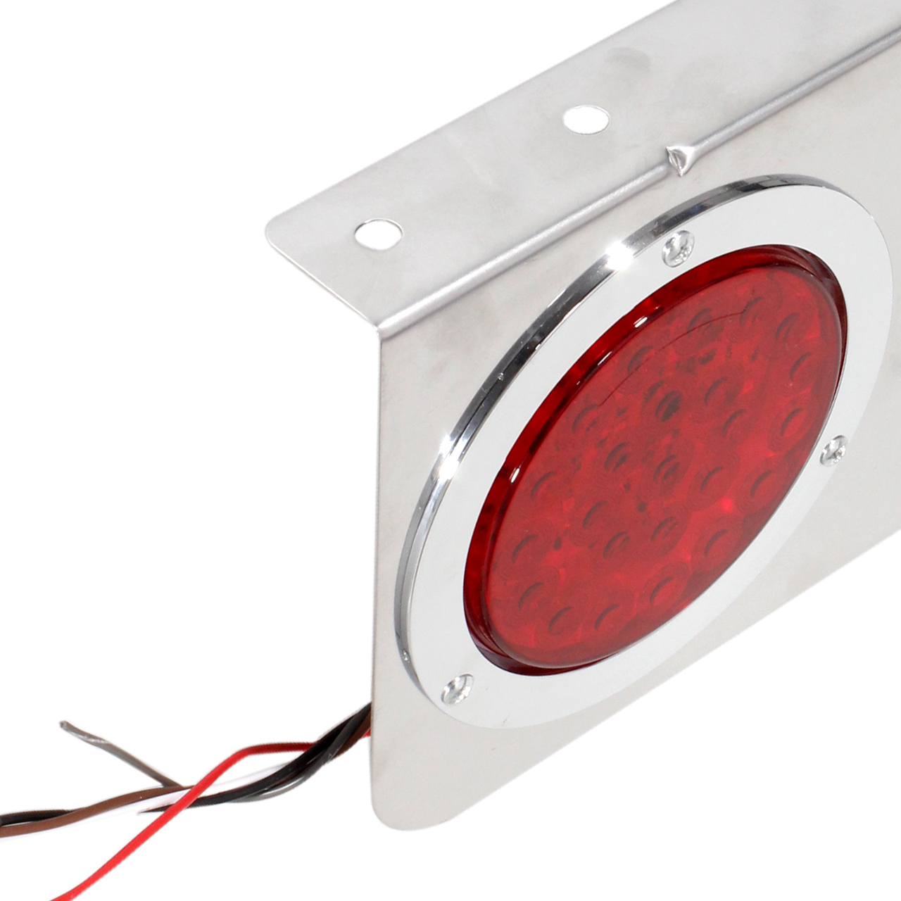 Par Plafonera Porta Plafones Cromo 24 Led Redondo 12-24v