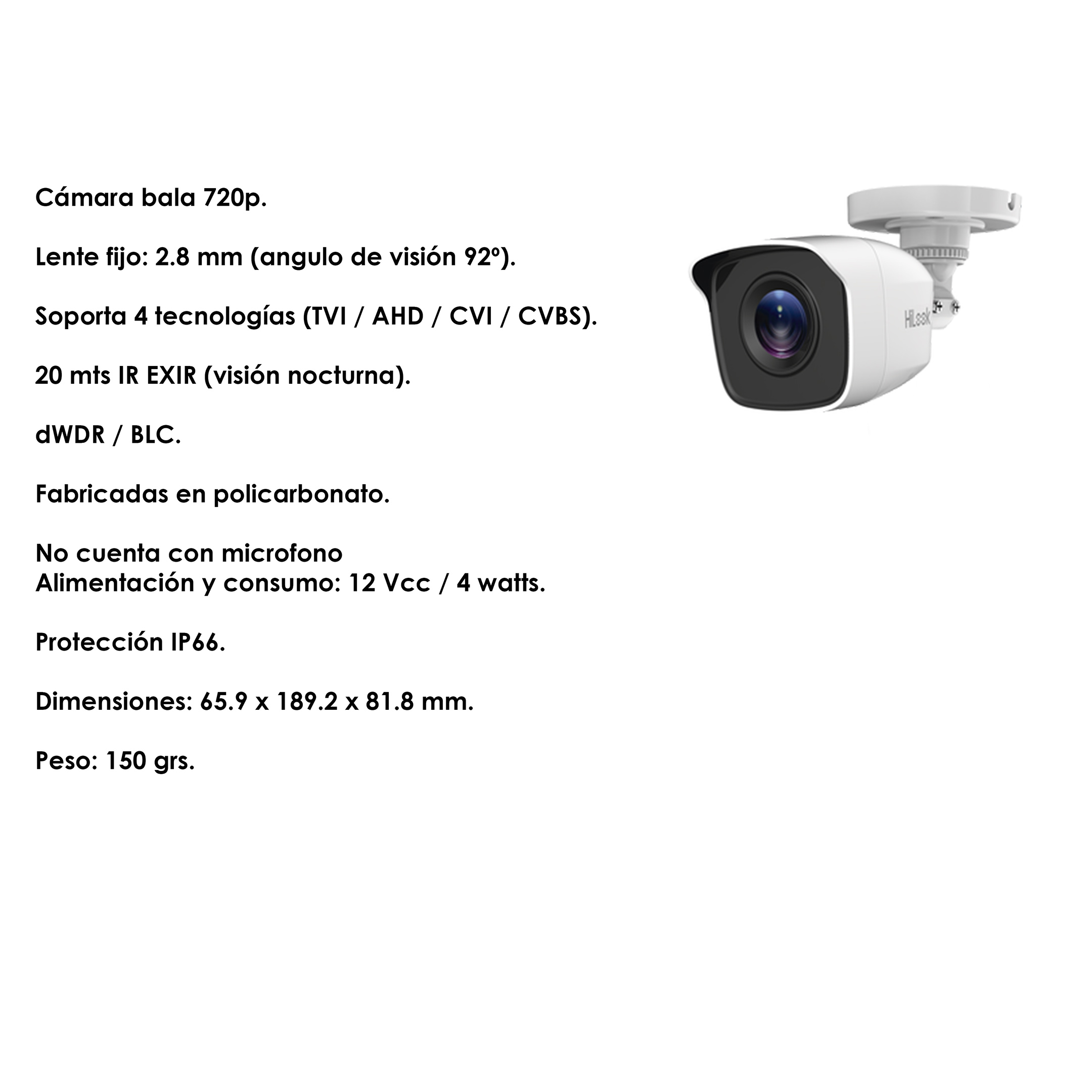 Kit Cámaras De Vigilancia 1080p Full Hd Hilook Para Exterior